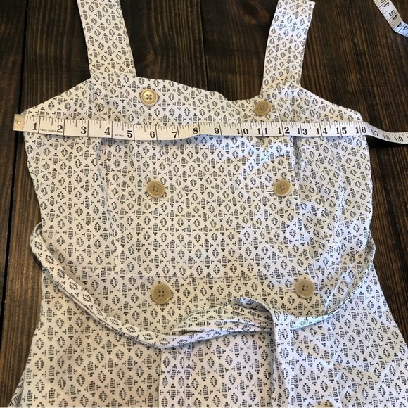 A New Day Jumper Dress Geometric Pattern Belted Pockets Square Neck Women’s 4 - Picture 6 of 10